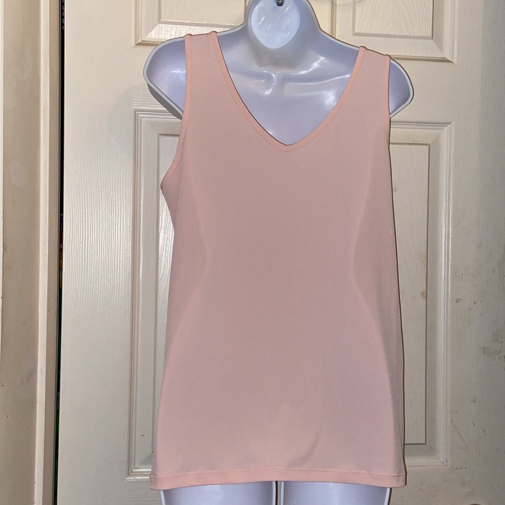 Kim & Co. V-Neck Sleeveless Tank Top L